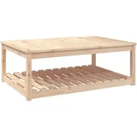 vidaXL Gartentisch 121x82,5x45 cm Massivholz Kiefer