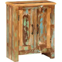 vidaXL Sideboard mit 2 Türen 55x30x70 cm Altholz Massiv