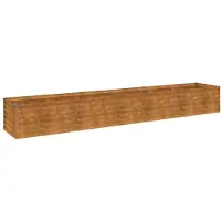 vidaXL Garten-Hochbeet 291 x 50 x 36 cm Cortenstahl
