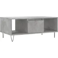 vidaXL Couchtisch Betongrau 90x50x36,5 cm Holzwerkstoff
