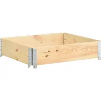 vidaXL Hochbeet 100x100 cm Kiefer Massivholz