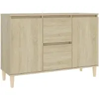 vidaXL Sideboard Sonoma-Eiche 103,5x35x70 cm Holzwerkstoff