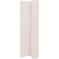 vidaXL Gartenzaun Doppelseitig 110x500 cm Weiß