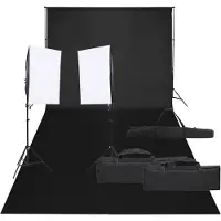 vidaXL Fotostudio-Set mit Beleuchtung und Hintergrund