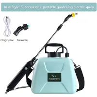 MaxPower (Blau 5L B)Elektrisches Sprühgerät, Rückenbewässerungssprühgerät, wiederaufladbare landwirtschaftliche