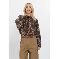 WITHBLACK Damen Blusen Wblelvira Ls Blouse - Multi - Größe M