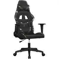 vidaXL Gaming-Stuhl Schwarz und Tarnfarben Kunstleder