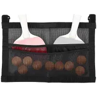 TAUOH Pong Paddle Case with Mesh Storage Bag, Under Table Tennis Racket Holder for Balls & Paddles, Hanging Pickleball