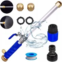 Rosfix Set Drucklanze 3/4" – Aluminium, 25 bar, 46,5 cm, 2 Düsen, Schnellkupplung | Garten, Auto, Terrasse, Reinigung