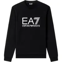 Emporio Armani für Herren. 7M002278_AF22266 Core Identity Sweatshirt schwarz (S), Lässig, Baumwolle, Kurzarm