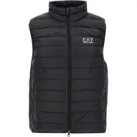 EA7 für Herren. 8NPQ06_PNGPZ Core Identity Faltbare Weste schwarz (L), Lässig, Polyester