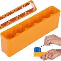 Rosfix – Akku-Schweißform für 6 Zellen | Stabiler Boden | 10 mm Spalt | Maße: 11 x 2 x 3,5 cm | Batteriezellen-Schweißzubehör