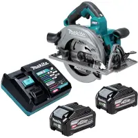 Makita HS 003 GU201 Akku Handkreissäge 40 V max. 190 mm Brushless + 2x Akku 4,0 Ah + Ladegerät