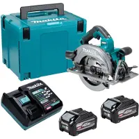 Makita HS 003 GU201 Akku Handkreissäge 40 V max. 190 mm Brushless + 2x Akku 4,0 Ah + Ladegerät +
