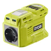 Ryobi Akku-Wechselrichter RY18BI150B-0 18V, Inverter, mobile Stromquelle 150W, 2 USB A-Anschlüsse, 1 USB C-Anschluss