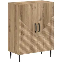 vidaXL 2-teiliges Badezimmer Schrank Set HAARLEM Artisan-Eiche
