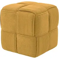 CLP Sitzhocker Cord Forinta Gelb