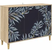 vidaXL Sideboard DOKKUM Sonoma 102 x 33 x 75 cm Holzwerkstoff
