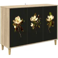 vidaXL Sideboard BREMEN Sonoma 102 x 33 x 75 cm Holzwerkstoff