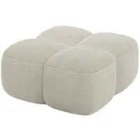 ALTDECOR POUF Miko-Puf 90x90x45 cm Creme Cord Modular Sitzhocker