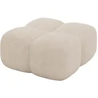 ALTDECOR POUF Miko-Puf 90x90x45 cm Beige Velours Modular Sitzhocker
