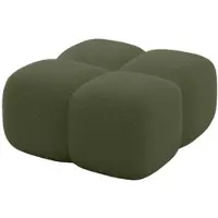 ALTDECOR POUF Miko-Puf 90x90x45 cm Grün Bouclé Modular Sitzhocker