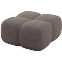 ALTDECOR POUF Miko-Puf 90x90x45 cm Braun Bouclé Modular Sitzhocker