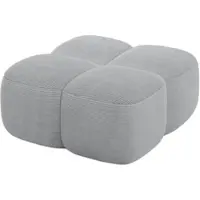 ALTDECOR POUF Miko-Puf 90x90x45 cm Grau Cord Modular Sitzhocker