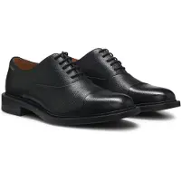 HUGO Oxford-Schuhe aus genarbtem Leder mit Zehenkappe Grösse 39