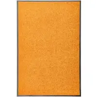 Décoshop26 - Waschbare orangefarbene Fußmatte 60x90 cm DEC023200 DEC023200