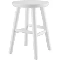 Erst-Holz Runder Holz-Hocker als Beistelltisch oder Blumenhocker aus Kiefer