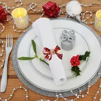 Gistuch Serviettenringe Weihnachten deco decorative