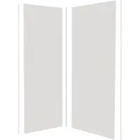 AICA 100x90cm Matt Weiß Duschrückwand Aluverbundplatte Fliesenersatz 3mm Aluminiumverbundplatte Aluplatte Alu Höhe 210cm