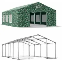 Das Company Ganzjährig Party Zelt 5x8 Grüne Camuflage WINTER CAMO