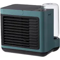 Ele eleoption Tragbare Klimaanlage mit Negativ-Ionen-Ventilator Mini-Raum-Verdunstungsluftkühler mit Zeitschaltuhr für das heimische Schlafzimmerbüro - Grün
