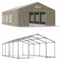 Das Company Ganzjährig Party Zelt 5x8 Sand WINTER CAMO