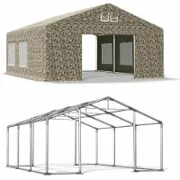 Das Company Ganzjährig Party Zelt 5x6 Sand WINTER CAMO