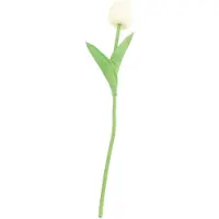 Gistuch Künstliche Blumen Mini PolyurethanTulpen Blumenstrauß Kunstpflanzen für Hochzeitszimmer Zuhause Hotel Party Event Nachbildung Milchweiß