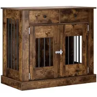 vidaXL Hundekäfigmöbel Räuchereiche 90 x 47,5 x 80 cm Holzwerkstoff