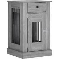 vidaXL Hundekäfigmöbel Sonoma-Grau 50 x 47,5 x 80 cm Holzwerkstoff