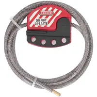 OEM Sicherheitskabelschloss aus Nylon PP und UV-beständigem PVC mit Löchern in einem Stahlkabel, 1,8 m, cijferslot, slagvast, roestvrij stalen kabelslot