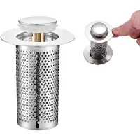 OEM Geschmiedeter Wasserhahnstopper - Gootsteinfilter - Design - 8 x 5,5 cm - Entfernbarer Filtergriff - Geeignet für Küche und Badezimmer