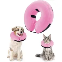 OEM Verstelbare halsband voor kleine honden en katten, rood, extra klein, anti-beet en anti-lek