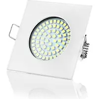 Sweet Led Einbaustrahler flach eckig weiß 3,5W kaltweiß 230V Deckenspot Strahler