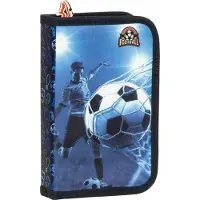 Derform Fußball Federmäppchen, ein Fach, komplett ausgestattet, 1 Stück
