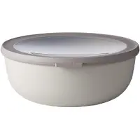 Mepal 6 Stück multischüssel cirqula rund 2250 ml - nordic white 106216032500