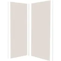 AICA 40x80cm Elfenbeinweiß Duschrückwand Aluverbundplatte Fliesenersatz 3mm Aluminiumverbundplatte Aluplatte Alu Höhe 210cm