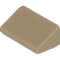 LEGO : 50x Schrägstein / Slope 1x2 30°, dunkles Beige