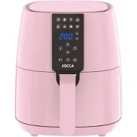 Jocca Heißluftfritteuse 3,8L 1450W Airfryer LED Touch 8 Programme fettarm Rosa