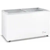 Ristoattrezzature Gefriertruhe 108x68x83,2h cm 300 lt -18 -22°C mit Glasschiebetüren
